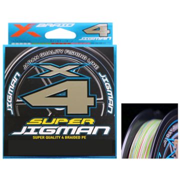Fir Textil YGK X-Braid Super Jigman X4 PE, Multicolor, 200m