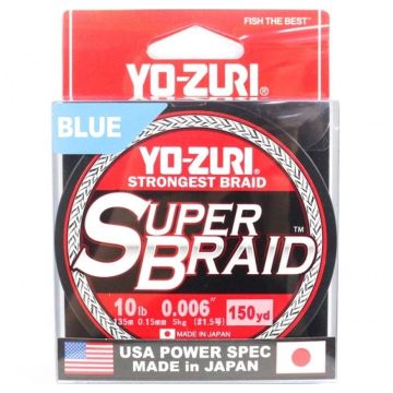 Fir Textil Yo-Zuri Super Braid 4X, Albastru, 137m