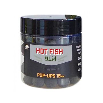 Food Bait Pop Up Dynamite Baits Hot Fish &amp; GLM, 15mm, 100g/cutie