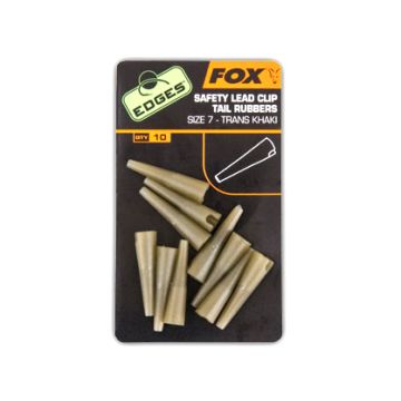 Conuri FOX Edges Safety Lead Clip Tail Rubbers Nr.7, 10buc/plic