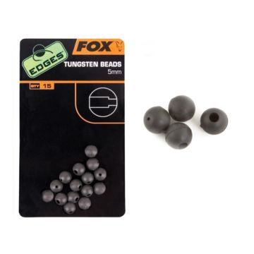 Fox Edges Tungsten Beads, 15buc/plic
