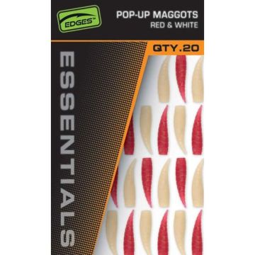 Viermi Artificiali Fox Edges Essentials Pop-Up Maggots, 20buc/plic