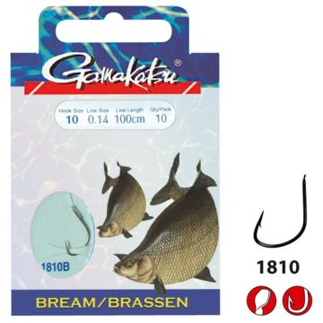 Carlige Legate Gamakatsu BKS 1810B Bream Feeder, 0.12mm, 10buc/plic
