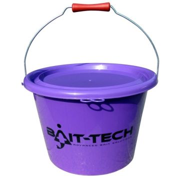 Galeata Bait-Tech Groundbait Bucket & Lid Purple, 17l