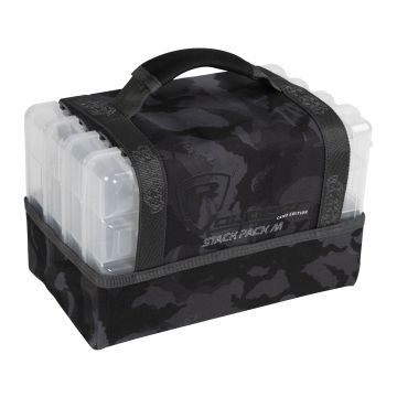 Geanta Spinning Fox Rage Camo Stack Pack Small + 4 Cutii Naluci