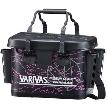 Geanta Varivas Tackle Bag cu Suport Lansete, 33cm, Pink