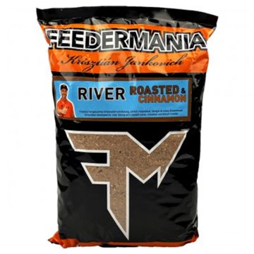 Groundbait FEEDERMANIA River Roasted & Cinnamon, 2.5kg