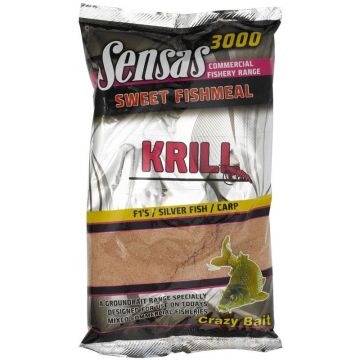 Groundbait Sensas 3000 Sweet Fishmeal Krill, 1kg