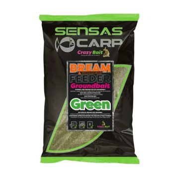 Groundbait Sensas UK Bream Feeder Green, 2kg