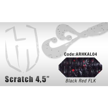 Grub Colmic Herakles Scratch 11.4cm Black Red FLK 8buc/plic