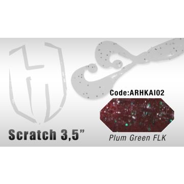 Grub Colmic Herakles Scratch 8.9cm Plum Green FLK 12buc/plic