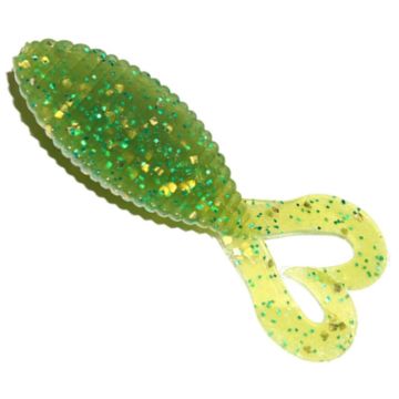 Grub HideUp Stagger Wide Twintail,  Chart Green Gold Flake, 5.6cm, 8bucplic