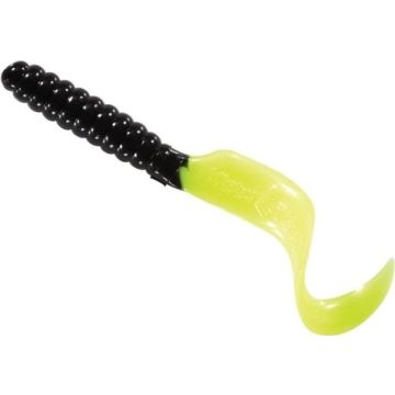 Grub Mister Twister 5cm Black Pearl/Verde Gliter 10buc/plic
