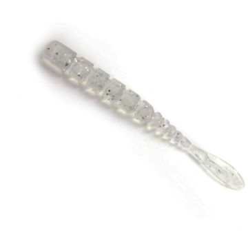 Grub Mustad Aji Micro Fla, Clear Silver Glitter, 5cm, 15buc/plic