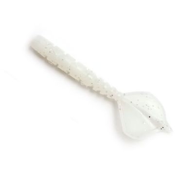 Grub Mustad Aji Micro Hila, White Glow Glitter, 4.3cm, 12buc/plic