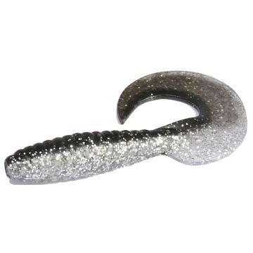 Grub Rapture Fun Tail, Black Silver, 8.5cm, 10buc/plic