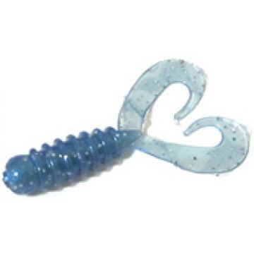 Grub Rock'N Bait Owner Cultiva Ring Twin Tail Pearl Blue, 3.5cm, 0.6g, 12buc/plic