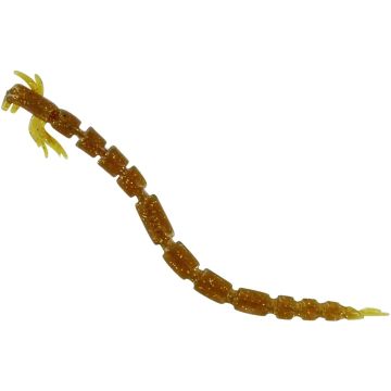 Grub Westin BloodTeez Worm, Culoare Motoroil Gold, 5.5cm, 0.5g, 10buc/plic