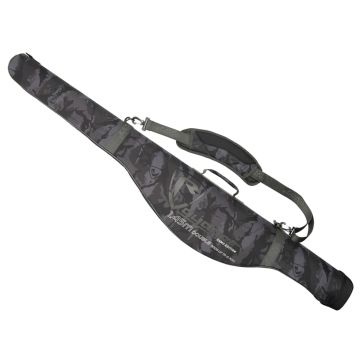 Husa Semirigida Fox Rage Voyager Hard Rod Sleeve Double, 2 Lansete + 2 Mulinete, Culoare Camo, 145cm