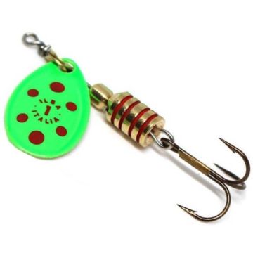 Lingurita Rotativa Ilba Tondo Fluo Nr.1, Lime/Red, 3g