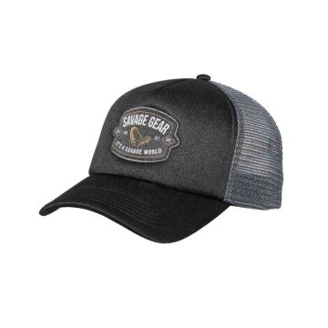 Sapca Savage Gear Badge Trucker Cap, Black