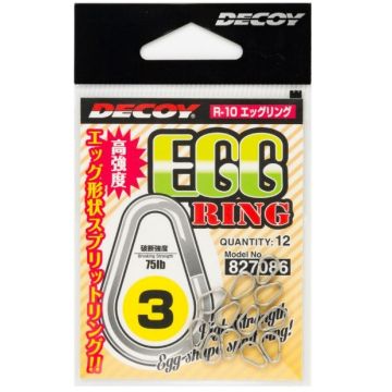 Inele Despicate Decoy R-10 EGG Ring Silver, 12bucplic