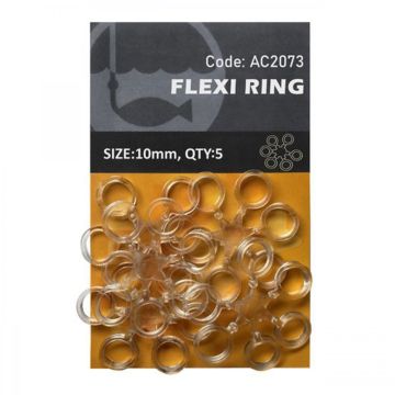 Inele Siliconice Orange Fishing Flexi Ring, 5buc/plic