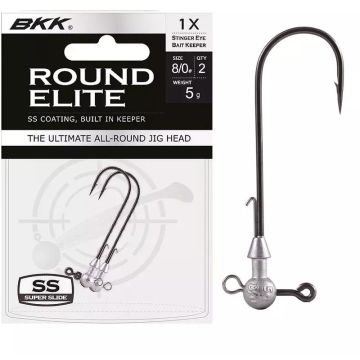 Jig BKK Round Elite Stinger Eye-Bait Keeper, 5g, 2buc/plic