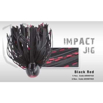 Jig Colmic Hearkles Impact Antibradis 3/0 10.5g Black Red