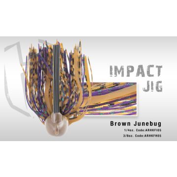 Jig Colmic Hearkles Impact Antibradis 3/0 10.5g Brown Junebug