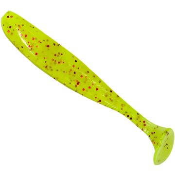 Shad Keitech Easy Shiner, Chartreuse Red Flake, 7.6cm, 10buc/plic
