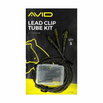 Kit Montura Avid Carp Lead Clip Tube Kit, 3buc/plic
