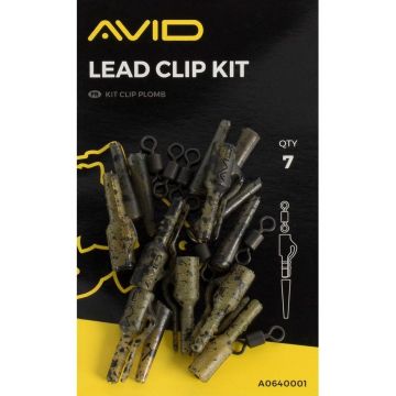 Kit Montura Plumb Pierdut Avid Carp Lead Clip Kit, 5bucplic