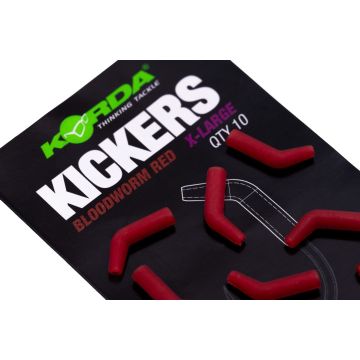 Line Aligner Korda Kickers Rig, Bloodworm Red, 10buc/plic