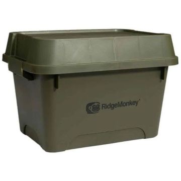 Lada RidgeMonkey Armoury Stackable Storage Box, Khaki, 27x39x29.5cm, 16L