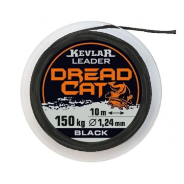 Fir Textil Konger Kevlar Dread Cat Leader, Negru, 10m