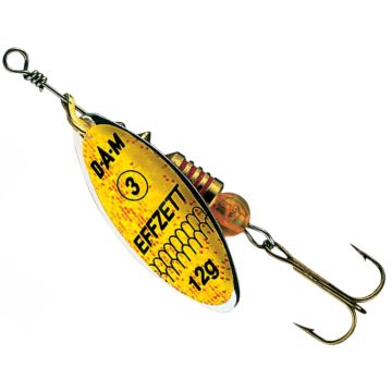 Lingurita Rotativa DAM Effzett Predator, Gold Glitter, 7g