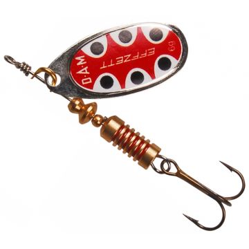 Lingurita Rotativa DAM Effzett Standard, Silver Black Dot, 10g