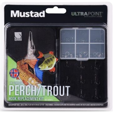 Combo Cleste Multifunctional + Accesorii Mustad Hook Replacement Perch & Trout 