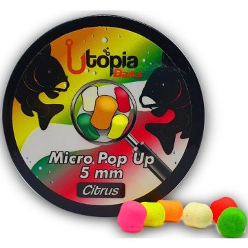 Micro Pop Up Utopia Baits Fluoro Mix, 5mm, 60ml/borcan