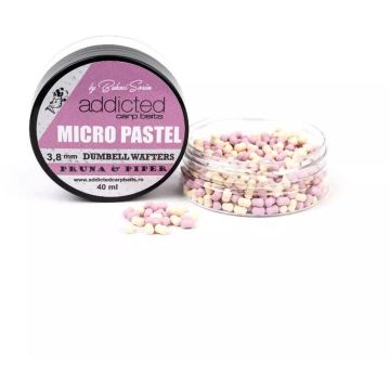 Micro Wafters Addicted Carp Baits Pastel, 3.8mm, 40ml/borcan Pruna & Piper
