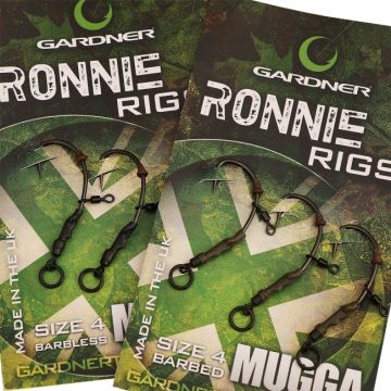 Montura Gardner Ronnie Rig Ready Tied Rig, 3buc/set