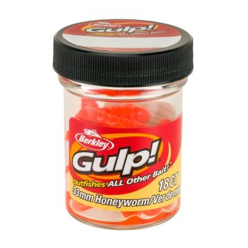 Naluca Berkley Gulp! Alive Honey Worm Original Scent Orange, 18bucborcan