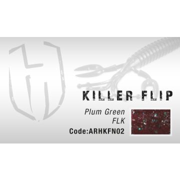 Naluca Colmic Herakles Killer Flip 10cm Plum Green Flk 7buc/plic