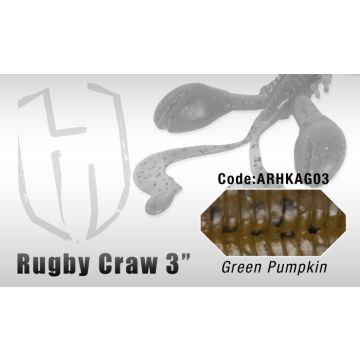 Naluca Colmic Herakles Rugby Craw 7.6cm Green Pumpkin 8buc/plic