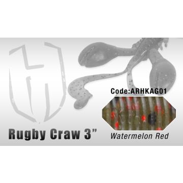 Naluca Colmic Herakles Rugby Craw 7.6cm Watermelon Red 8buc/plic