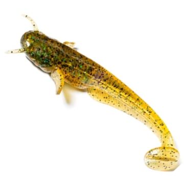 Naluca FishUp Catfish 3", Culoare 036 Caramel/Green & Black, 7.5cm, 8buc/plic