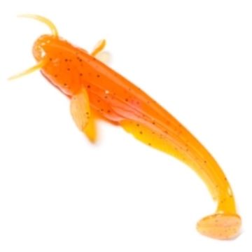 Naluca FishUp Catfish 3", Culoare 049 Orange Pumpkin/Black, 7.5cm, 8buc/plic