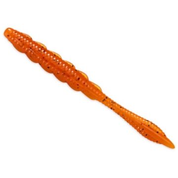Naluca FishUp Scaly FAT 3.2" Worm, Culoare 049 - Orange Pumpkin/Black, 8cm, 8buc/plic