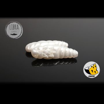 Naluca Libra Lures Largo Worm Cheese, Culoare 004, 3.5cm, 10buc/borcan